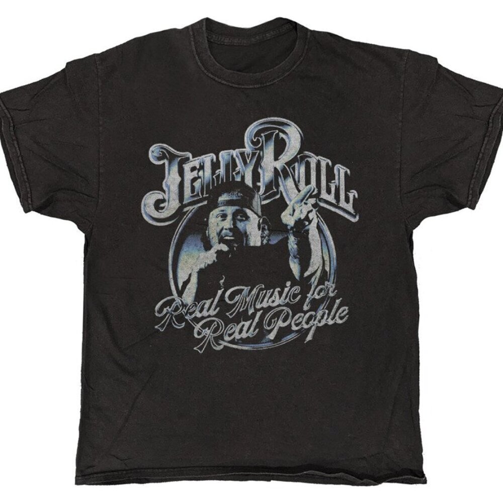 Jelly Roll Real People Country Rap Artist Graphic Unisex T-Shirt . - Picture 1 of 4